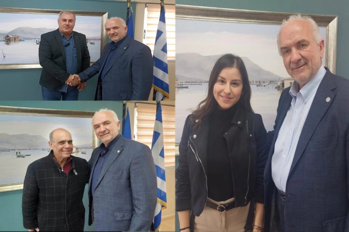 Σωτηρακόπουλος, Τρούπος και Καλύβα με τον Κώστα Λύρο