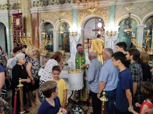 Ο Μητροπολίτης Αιτωλίας και Ακαρνανίας  στον Γαλατά Αιτωλοακαρνανίας