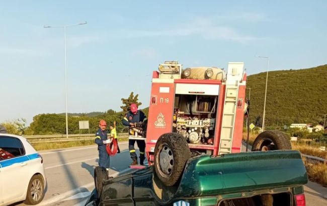 Τροχαίο στην Περιμετρική Ναυπάκτου με τραυματισμό του οδηγού