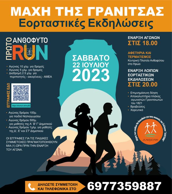 Δήμος Ναυπακτίας: ΑΝΘΟΦΥΤΟ RUN προς τιμήν της Μάχης της Γρανίτσας