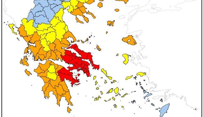 Πολύ υψηλός κίνδυνος πυρκαγιάς στην Αιτωλ/νία την Τρίτη 22/8- Σε ετοιμότητα οι δήμοι!