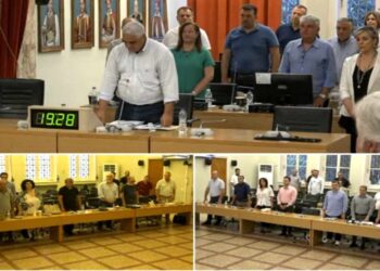 Ενός λεπτού σιγή για τον Θανάση Αλεξάκη στο Δημοτικό Συμβούλιο Αγρινίου