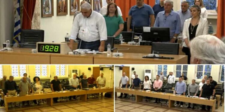 Ενός λεπτού σιγή για τον Θανάση Αλεξάκη στο Δημοτικό Συμβούλιο Αγρινίου