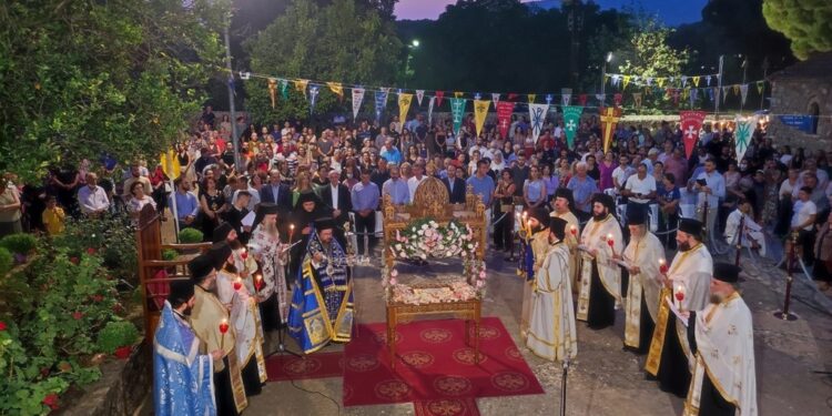 Η Απόδοση της Εορτής της Κοιμήσεως της Θεοτόκου στην Μητρόπολη Αιτωλίας & Ακαρνανίας