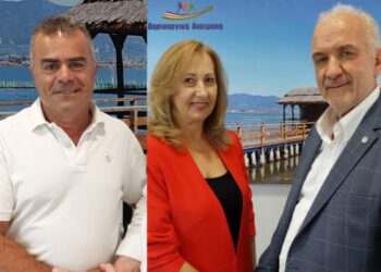 Αλεξία Κασσαβέτη & Γιώργος Σούγιας με τον Κώστα Λύρο