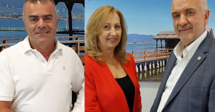 Αλεξία Κασσαβέτη & Γιώργος Σούγιας με τον Κώστα Λύρο