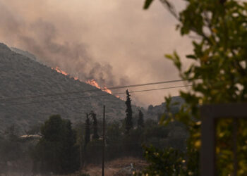 Φωτιά τώρα: Μεγάλη πυρκαγιά κοντά σε σπίτια στο Κρυονέρι Ναυπακτίας