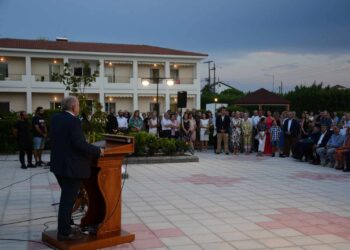 Ο Δήμαρχος, Κώστας Λύρος στα εγκαίνια της νέας πτέρυγας στο Σελίβειο Γηροκομείο Μεσολογγίου