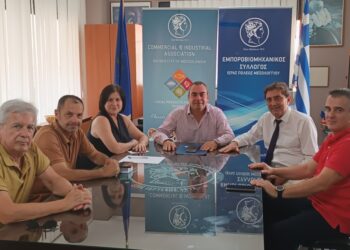 Η διοίκηση του Εμποροβιομηχανικού Συλλόγου Μεσολογγίου συναντήθηκε με τον υποψήφιο Περιφερειάρχη ΔΕ Κώστα Καρπέτα
