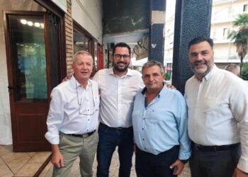 Εγκαίνια του εκλογικού κέντρου του συνδυασμού «Νέα Δυτική Ελλάδα- Ενωμένοι Μπορούμε», στο Αγρίνιο