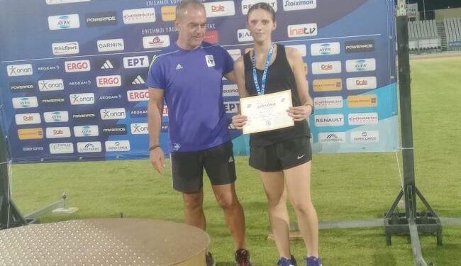 Την 3η θέση στο πανελλήνιο πρωτάθλημα νεανίδων στα 10 χλμ βαδιν κατέλαβε η αθλήτρια της ΓΕΑ Άννα Αδάμη