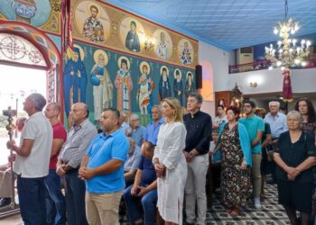 Στον Ι.Ν. Αγίου Συμεών του Στυλίτου στη Μαγούλα ο Μητροπολίτης Δαμασκηνός