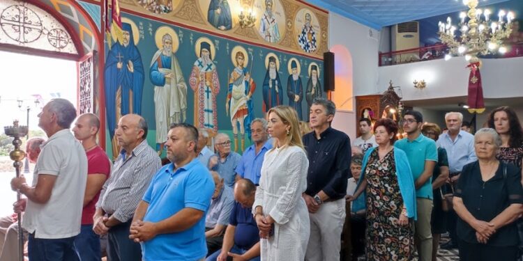 Στον Ι.Ν. Αγίου Συμεών του Στυλίτου στη Μαγούλα ο Μητροπολίτης Δαμασκηνός