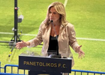 Σταρακά: «Ο Παναιτωλικός είναι το καμάρι μας, είμαι περήφανη για τα έργα στο γήπεδό του»
