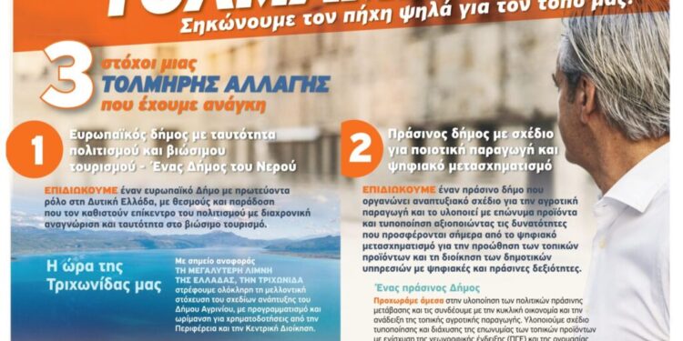 Κώστας Πιστιόλας: Αυτοί είναι οι στόχοι μιας τολμηρής αλλαγής που έχουμε ανάγκη