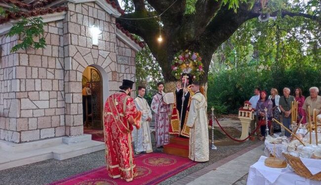 Ο Εσπερινός του Αγίου Ιωάννου του Βραχωρίτου στο Αγρίνιο