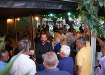 O Nεκτάριος Φαρμάκης στη Βάρδα, στη Μανωλάδα και στα Λεχαινά