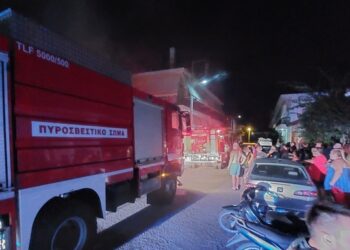 Κινητοποίηση για φωτιά σε σπίτι στο Μεσολόγγι(βιντεο)
