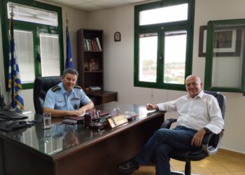 Φώτης Σκληρός: συνάντηση με τον Διευθυντή της  διεύθυνσης αστυνομίας Ακαρνανίας