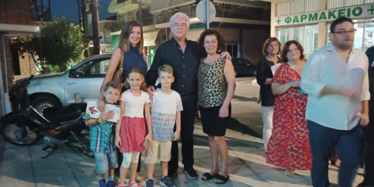 Ο Δ. Τραπεζιώτης στα χωριά του Αρακύνθου