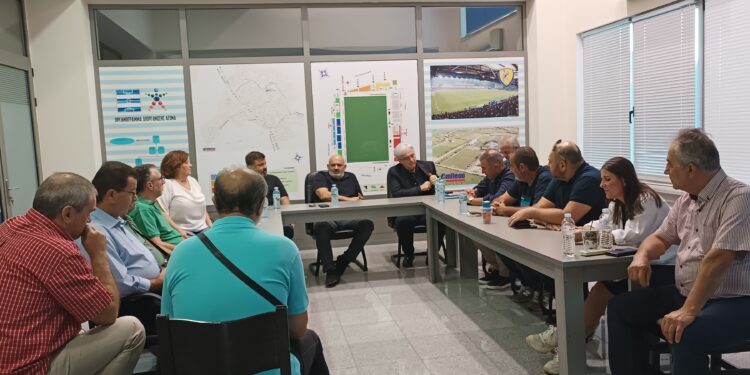 Συνάντηση του Δημήτρη Τραπεζιώτη με το Διοικητικό Συμβούλιο της ΠΑΕ Παναιτωλικός