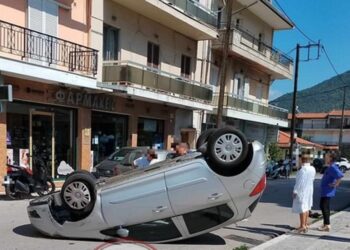 Βόνιτσα: Τούμπαρε όχημα μπροστά στο Κέντρο Υγείας 