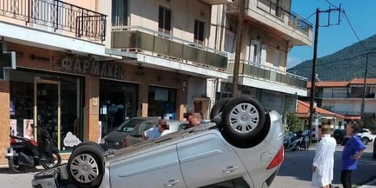 Βόνιτσα: Τούμπαρε όχημα μπροστά στο Κέντρο Υγείας