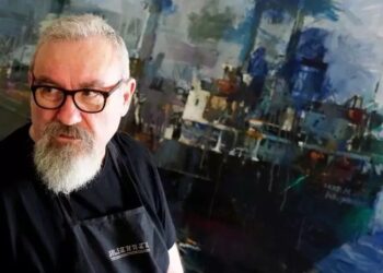 Ο καταξιωμένος ζωγράφος Γ.Αδαμάκης προσφέρει δύο πίνακες αφιερωμένους στην ιστορία της Ναυπάκτου