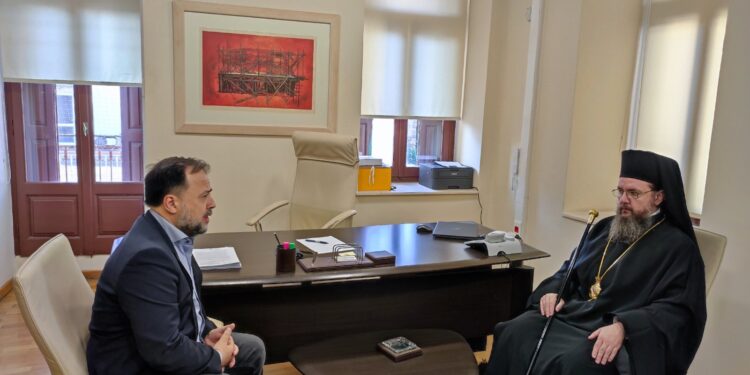 Συνάντηση εργασίας Λ.Μπλέτσα & μελών της Διοικούσας Επιτροπής του ΤΕΕ Αιτωλ/νίας με τον Μητροπολίτη