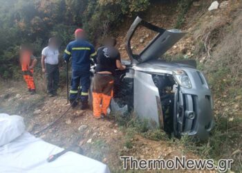 Θέρμο: Εκτροπή οχήματος στο Διάσελο Χρυσοβίτσας με τραυματισμό
