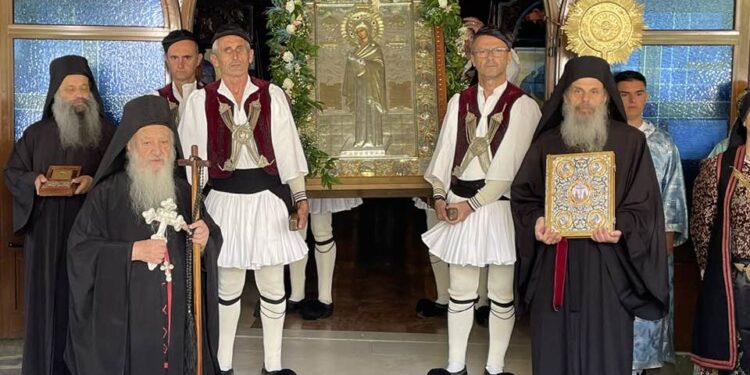 Βυζαντινή μεγαλοπρέπεια στην πανήγυρι τηςΠαναγίας Ναυπακτιώτισσας