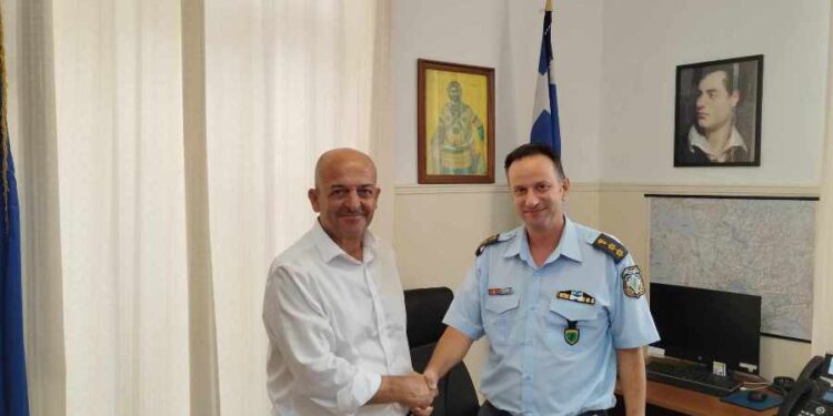Φώτης Σκληρός: συνάντηση με τον διευθυντή της αστυνομίας Αιτωλίας.
