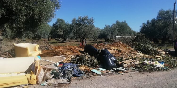 Αυτή την εικόνα συναντά κανείς στο δρόμο για τον Άγιο Ιωάννη Ρηγανα Αγρινίου