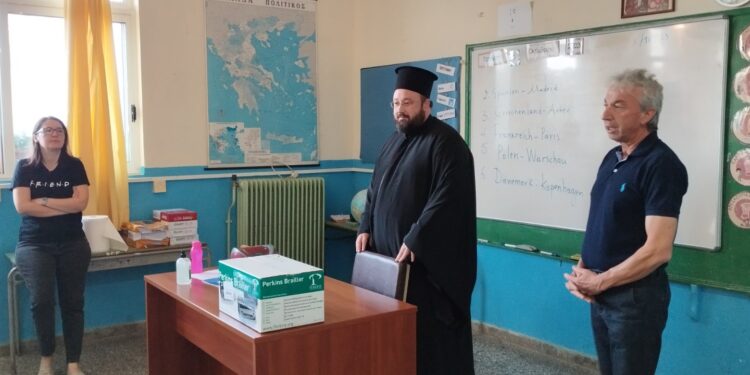 Ειδική Γραφομηχανή τύπου Braille παρέδωσε η Μητρόπολη στο Δημοτικό Σχολείο Παραβόλας