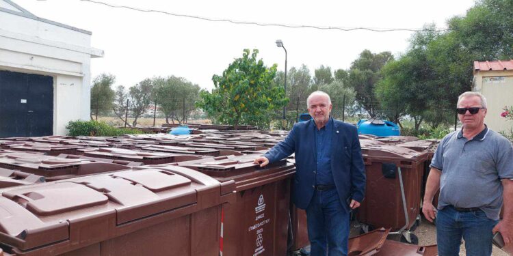 Άλμα στην καθαριότητα κάνει ο Δήμος Μεσολογγίου/Ξεκίνησε η τοποθέτηση των καφέ κάδων