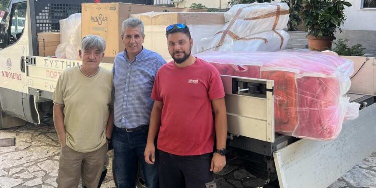 Η Ομοσπονδία Επαγγελματιών & Βιοτεχνών Αιτ/νιας απέστειλε ανθρωπιστική βοήθεια στους πληγέντες του δήμου Τρικκαίων