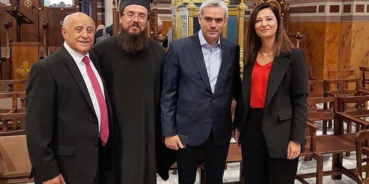 Καραγκούνης και Βεργίνης  στη χειροτονία επισκόπου Τανάγρας Αποστόλου