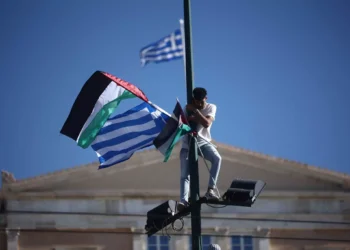 Δικογραφία σε βάρος του 22χρονου από την Παλαιστίνη που ύψωσε τη σημαία της χώρας του στο Σύνταγμα