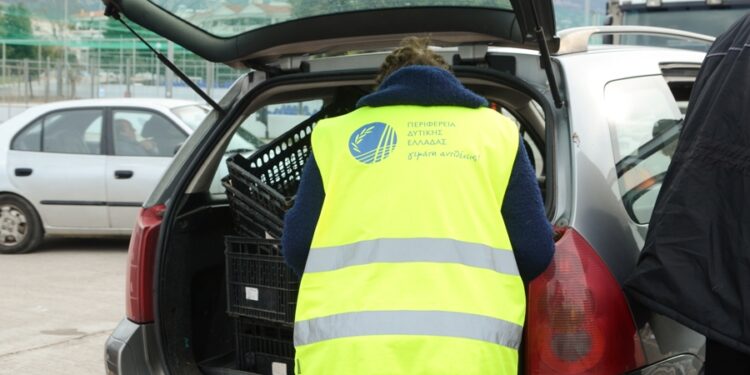 Διανομή Τροφίμων και ειδών Βασικής Υλικής Συνδρομής στους ωφελούμενους της Αιτωλοακαρνανίας