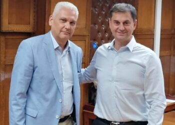 Συνάντηση Φωκίωνα Ζαΐμη με τον Υφυπουργό Οικονομικών Χάρη Θεοχάρη