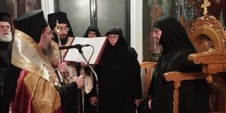 Ενθρόνιση Καθηγουμένης στην Ιερά Μονή Αγίου Κοσμά Θέρμου