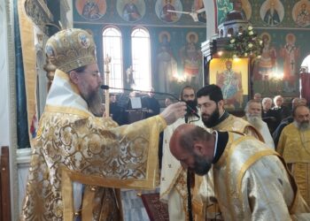Κάτω Μακρυνού/Χειροτονία Διακόνου Ευαγγέλου Αγοραστόπουλου-του πρώτου εθελοντού Κληρικού
