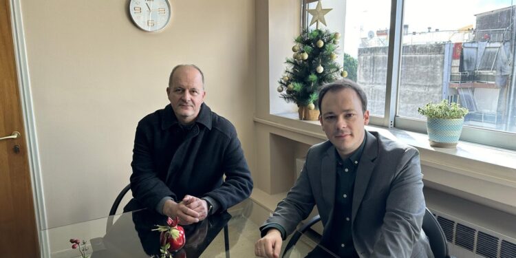 Επίσκεψη Μίλτου Ζαμπάρα στο Δικαστικό Μέγαρο Αγρινίου