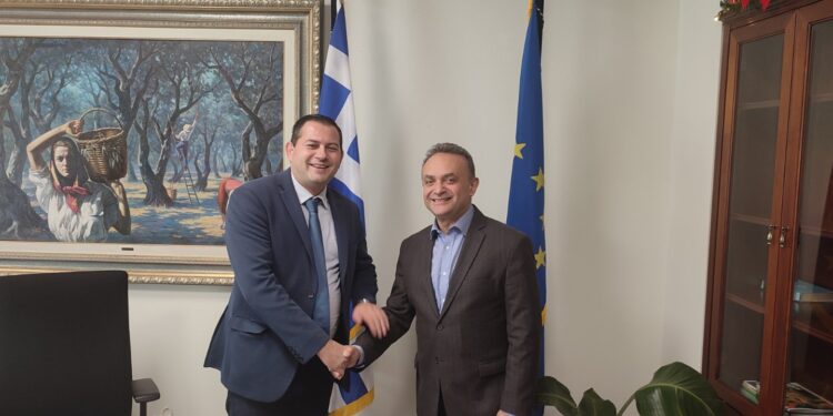 Συνάντηση του Αντιπεριφερειάρχη Θ. Βασιλόπουλου με τον Υφυπουργό, Στ.Κελέτση για τα Διαχειριστικά Σχέδια Βόσκησης και τις υδατοκαλλιέργειες