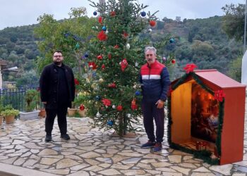 Άναψε το χριστουγεννιάτικο δέντρο στη Σαργιάδα Αγρινίου (φωτο)
