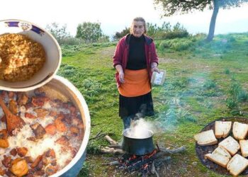 Τσιγαρίδες και σούπα τραχανά από τις Φυτείες Αιτωλοακαρνανίας