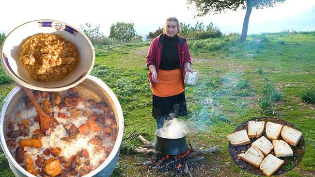 Τσιγαρίδες και σούπα τραχανά από τις Φυτείες Αιτωλοακαρνανίας