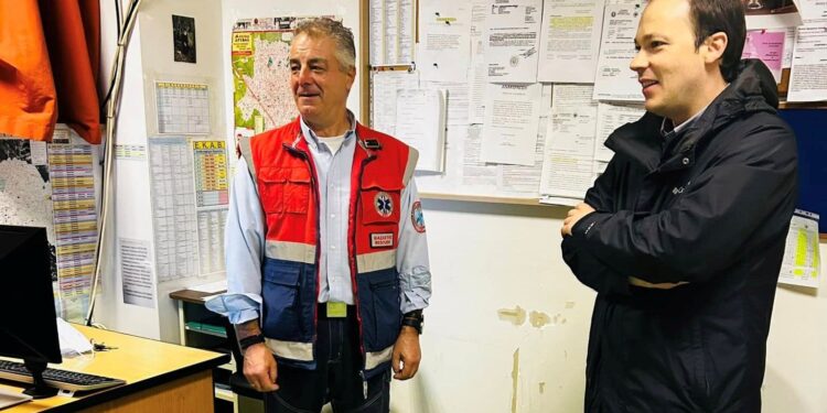 Στο ΕΚΑΒ Αγρίνιου για την αλλαγή του χρόνου ο Μίλτος Ζαμπάρας