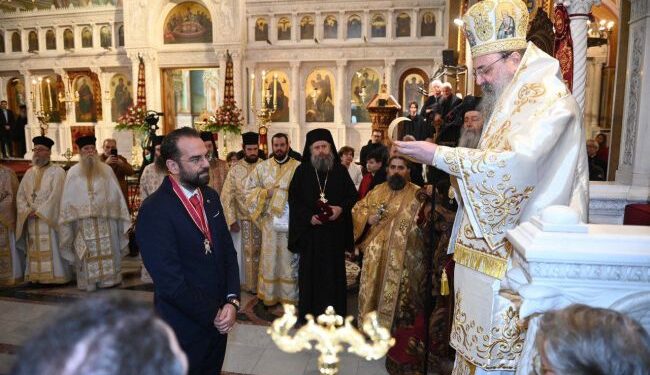 Στον Νεκτάριο Φαρμάκη απονεμήθηκε το μετάλλιο του Άγιου Ανδρέα