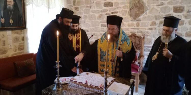 Κοπή Βασιλόπιττας στην Ιερά Μονή Εισοδίων της Θεοτόκου Μυρτιάς Θέρμου